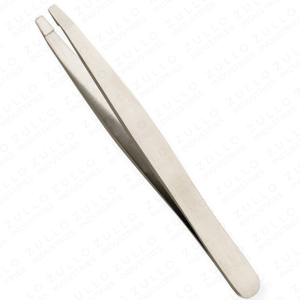 Sand Finish Stainless Steel Slanted Eyebrow Tweezers Powder Coated Custom Color OEM Private Label Precision <b>Tool</b> - Product Image 4