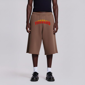 OEM/ODM High Street Eco-Friendly Polyester/Cotton <b>Gym</b> Running Men's Solid Color Jogging <b>Shorts</b> Elastic Waist Quick Dry Side - Product Image 1