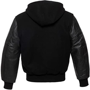 New Collection Custom Men's Winter Baseball Varsity <b>Jacket</b> Stylish Woolen Sleeves <b>Thin</b> Thickness <b>Waterproof</b> Windproof Breathable - Product Image 3