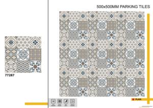 กระเบื้องปูพื้นกลางแจ้งแบบมีพื้นผิวกันลื่น ขนาด 20x20 นิ้ว เพื่อความปลอดภัยในการเคลื่อนที่ของยานพาหนะและคนเดินเท้าบนพื้นผิวภายนอก - Product Image 5