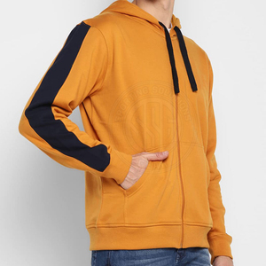 Sweat à capuche zippé pour homme, fermeture éclair intégrale, coupe confortable, tissu doux, vêtement décontracté, sweat à capuche élégant, basique pour un usage quotidien et streetwear - Product Image 5