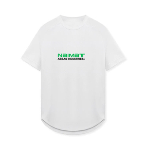 เสื้อยืดกีฬาผู้ชายฤดูร้อน แห้งเร็ว สวมใส่สบาย ระบายอากาศได้ดี ผ้าตาข่าย ยืดหยุ่น ทรงหลวม สไตล์ยุโรปอเมริกัน แขนสั้น ผ้าถัก - Product Image 2