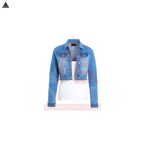 Chaqueta vaquera de servicio OEM, muy vendida, de alta calidad, estilo casual urbano para mujer. - Product Image 6