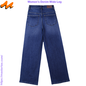 Pantalon large pour femme, basique, cinq poches, élégant, en coton recyclé BCI et élasthanne, confectionné en tissu de 12,90 oz - Product Image 2