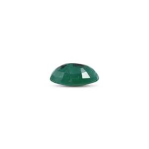 Natural Green Synthetic Emerald Loose Gemstone-2.35 Carat Faceted Trillion Cut-Certified Wholesale - Product Image 3