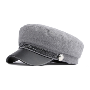 Gorra Fiddler de Cuero Genuino con Ribete, Gorra de Marinero Griega Vintage Premium, Gorra Fiddler de Tweed con Patrón a Cuadros, Estilo Retro Baker Boy Plano - Product Image 4