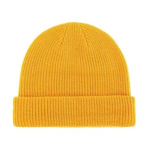 หมวกบีนนี่ผู้ชายแบบหนา รุ่นใหม่ล่าสุด ไม่มีขอบ ไม่มีรอยพับ ลายตัวอักษรอะคริลิค  แบบสกัลแคป - Product Image 1