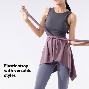 Jupe courte asymétrique pour femmes, grande taille, couleur unie, tissu satiné, tenue décontractée d'été, tenue de tennis - Product Image 2