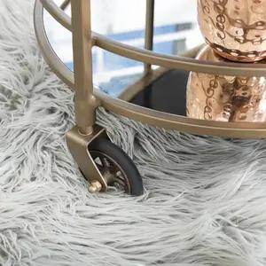 Chariot à boissons en métal fait main haut de gamme, tendance mondiale, plaqué, Zahid Exports - Product Image 3