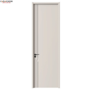 Portes en bois MDF massif de style américain contemporain, portes d'entrée pour maisons, portes en polymère résistantes à l'eau et ignifuges - Product Image 1