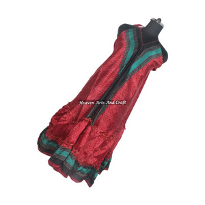 Nuevo Vestido Boho Vintage con Volantes, Vestido de Seda Sari Vintage, Vestido Moderno y a la Moda para Chicas, Damas y Mujeres, Elegante para Cena - Product Image 1