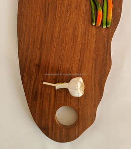 Planche à découper en palissandre vintage faite à la main vaisselle en bois de cuisine élégante pour hacher et servir 50 pièces plat à motif de plantes quantité minimale de commande - Product Image 2