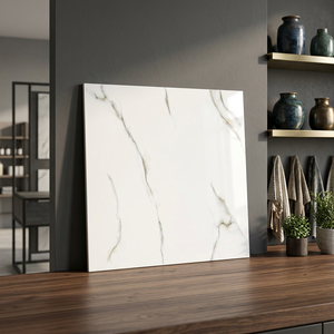 กระเบื้องปูพื้นพอร์ซเลนขัดเงา Arctic Bronze ขนาด 600x600 มม. หนา 10 มม. ดีไซน์ลายหินอ่อนทันสมัย ขนาด 24x24 นิ้ว รับประกัน 4 ปี - Product Image 6