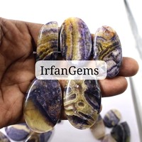 Vente en gros 100% naturel pour Tiffany Fluorite Cabochon fait main cristal fabrication de bijoux pierre pierres précieuses en vrac Lot Tiffany Stone