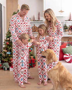 Conjunto de Sudadera y Pantalones a Juego para Vacaciones Familiares con Estampado Inspirado en Navidad, Material Suave y Estilo Casual - Product Image 6