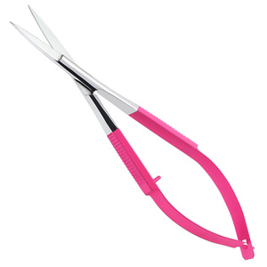 Tijeras Profesionales para Dar Forma a Pestañas My Lash Tools, Hoja Curva de Precisión, Tijeras de Doble Acción con Resorte, Manicura Rusa - Product Image 1