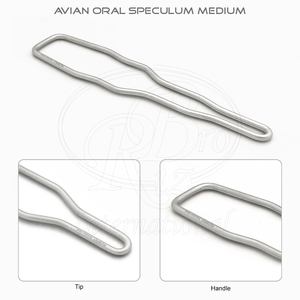 Spéculum buccal pour oiseaux en acier inoxydable réutilisable 8,5x1,75 pouces, pointe de 7 mm pour oiseaux et petits animaux - Product Image 5
