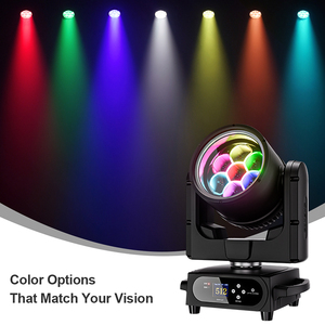 SHEHDS 7*40W IP66 Luz de Cabeza Móvil Beam DMX 26/70CH LED Wash para DJ, Bodas y Eventos al Aire Libre - Product Image 4