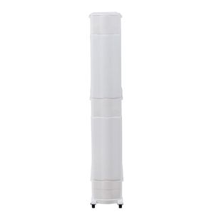 Carrello portaoggetti in plastica a 3 strati bianco YF con cassetti pratici - Product Image 5