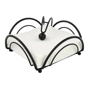 Porte-serviettes et support à mouchoirs en or poli, moderne et luxueux, fait main, pour restaurants, maisons, avions - Product Image 3