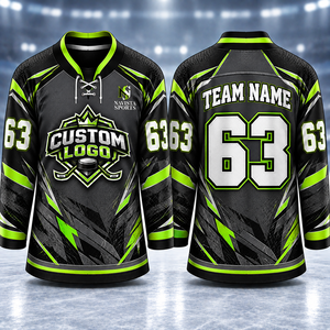 Créez votre propre maillot de hockey sur glace personnalisé avec le nom de votre équipe, design populaire, maillots de hockey sur glace unis - Product Image 6