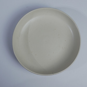 Plato Redondo de Cerámica Blanca, Vajilla Minimalista, Apto para Lavavajillas, Ecológico, No Tóxico, para Restaurante y Hogar - Product Image 1