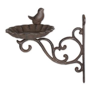 Bain d'oiseaux décoratif en métal de luxe, best-seller, avec mangeoire intégrée, design résistant aux intempéries et à la rouille, pour la maison et le jardin - Product Image 5