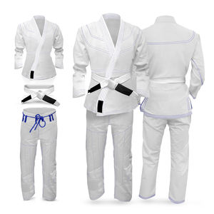 Trajes de BJJ transpirables para hombre, color blanco, tela de algodón para artes marciales, trajes de Muay Thai, Jiu Jitsu, uniforme de Kick Boxing - Product Image 1
