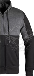 CRESTLINE INDUSTRY Customizable Cotton Men Winter Motorcycle Racing Hoodie Zip-Up Full Sleeve Biker Riding Sweatshirt - Product Image 3