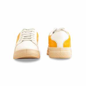 Yellow Ladies Casual Sneaker AT7309 para Fitness Walking - Product Image 2