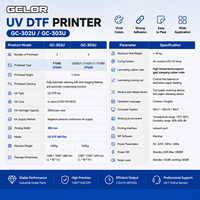 Imprimante UV DTF pour l'impression de films de transfert de logo personnalisé sur bouteilles, verre, métal, acrylique, produits cadeaux