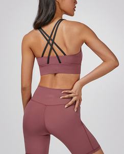 Sujetador Deportivo con Logotipo OEM Personalizado, Diseño a Medida, para Mujer, Talla Grande, Sin Costuras, de Algodón y Elastano, Disponible a Bajo Precio - Product Image 2