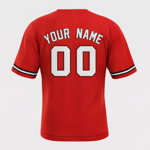 เสื้อเบสบอลสั่งทำขายส่งแบบหกกระดุม โลโก้สั่งทำ โพลีเอสเตอร์ 100% ระบายอากาศได้ดี เป็นมิตรกับสิ่งแวดล้อม น้ำหนักเบา ดีไซน์ปรับแต่งได้ - Product Image 2
