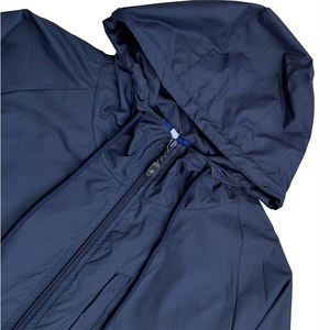 Nouvel arrivage : Ensemble coupe-vent unisexe hiver bleu marine, haut à manches longues, tendance, avec deux poches zippées sur le côté. - Product Image 2