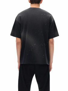 Camiseta Streetwear con Efecto de Salpicaduras de Pintura, Lavado Ácido, Oversize, con Gráficos Urbanos, Estilo Grunge, Premium Vintage - Product Image 4