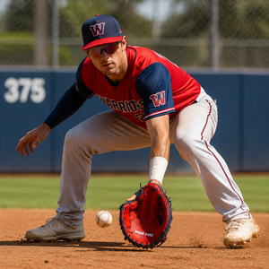 WARPRO INDUSTRY Gant de receveur synthétique de haute qualité pour gaucher, pour lancer droitier, pour l'entraînement au baseball des adultes et des jeunes - Product Image 6
