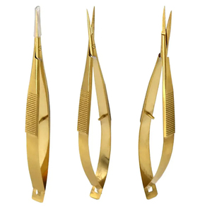 Ciseaux à ressort incurvés en acier inoxydable multicolores, noir, or, arc-en-ciel, or rose, ciseaux professionnels pour extensions de cils et sourcils - Product Image 3
