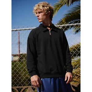 Sweat-shirt à col zippé pour homme, pull à col et épaules tombantes, sweat-shirt décontracté à manches longues pour l'automne et l'hiver - Product Image 6