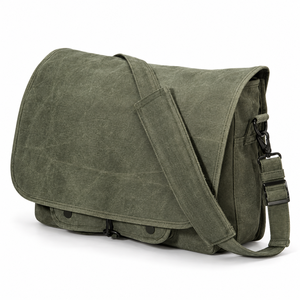 Practical Canvas Messenger <b>Bag</b> with Adjustable Shoulder Strap <b>Bag</b> | Durable Casual <b>Work</b> and Everyday Carry Crossbody <b>Bag</b> for <b>Men</b> - Product Image 1