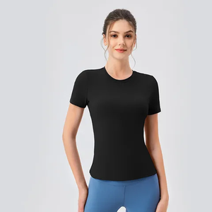 Camiseta para mujer 100% algodón, lisa, sin estampado, para uso casual, camiseta de alta calidad hecha en Tailandia. - Product Image 2