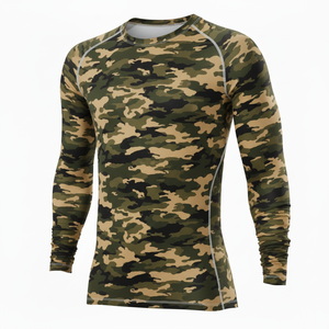 เสื้อรัดกล้ามเนื้อแขนยาวสำหรับผู้ชาย ดีไซน์ทันสมัย เหมาะสำหรับศิลปะการต่อสู้ การออกกำลังกายประจำวัน และเล่นกีฬาในยิม - Product Image 5