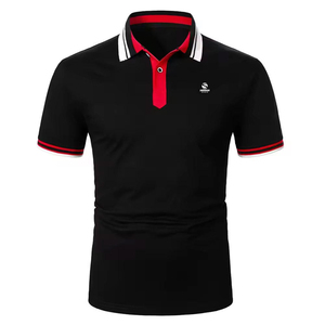 Solid Color Short Sleeve High Quality Oversized Casual Polo T <b>Shirts</b> Coton Polo <b>Shirts</b> for Men - Product Image 1