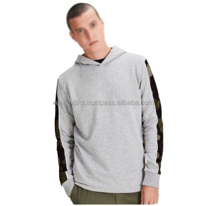 Sweat à capuche pour homme personnalisé de haute qualité, avec broderie latérale, poche, écologique, streetwear, sportswear décontracté, en polaire - Product Image 4