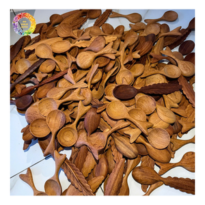 Wholesale Heart Shape <b>Coffee</b> Acacia Wood Spoons <b>Scoop</b> Utensils, Durable Dinnerware Set Wooden Mixing Spoon - Product Image 1