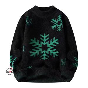 Suéter estampado de gran tamaño personalizado de alta calidad, ropa informal de punto, transpirable, ligero, de talla grande, suéteres para hombre - Product Image 6