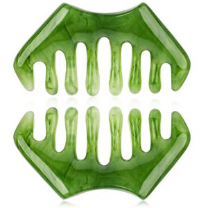 Elegante peine de resina para masaje capilar, herramienta cómoda para la rutina del cuidado del cabello y terapia del cuero cabelludo, para el hogar y el salón. - Product Image 4