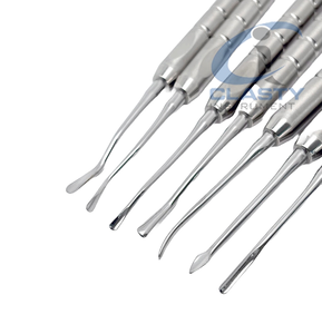 Ensemble d'instruments chirurgicaux dentaires de haute qualité en acier inoxydable, poignée moletée manuelle, plusieurs couleurs, certifié CE, outils de classe I - Product Image 5