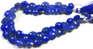 Hermosas Cuentas de Piedras Preciosas Facetadas de Lapislázuli Azul Natural de 8-9 mm, Cuentas de Lapislázuli en Forma de Corazón Pulido Opaco, Hilo de 7.5 Pulgadas - Product Image 5