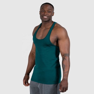 Débardeur de compression amincissant pour homme, style streetwear, 100% coton respirant, avec badge, vente chaude - Product Image 3