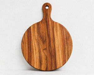 Planche à découper ronde en bois massif, décoration de cuisine, planche à découper pour fruits, taille personnalisée au meilleur prix - Product Image 3
